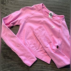 Gymshark Vital Seamless Long Sleeve Sorbet Pink